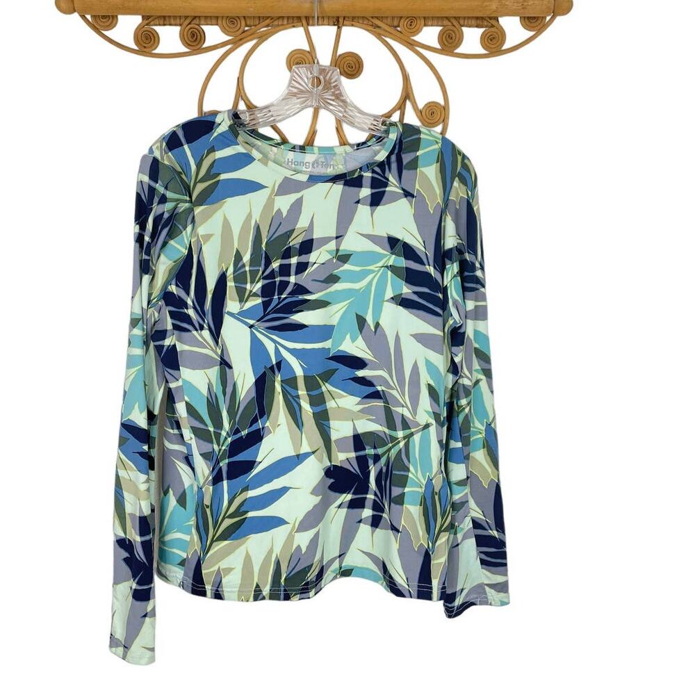 Hang Ten Women's Long Sleeve Rashguard UPF 50+ L